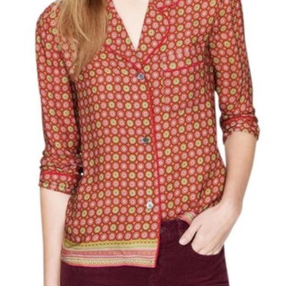 J.Crew Paisley Silk Button-up - Picture 2 of 9